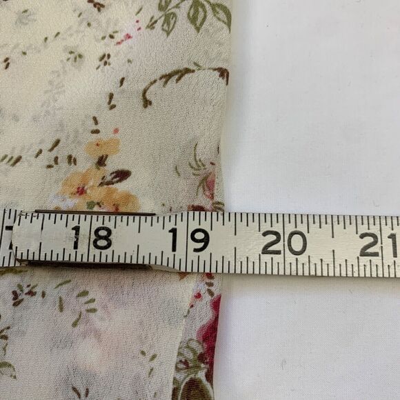 Reformation Gramercy Two Piece Set Floral Crop Top Pencil Skirt S 4 Pink Ivory - Picture 12 of 16